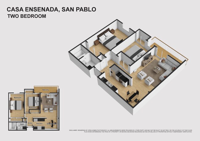 2 Bedroom floor plan